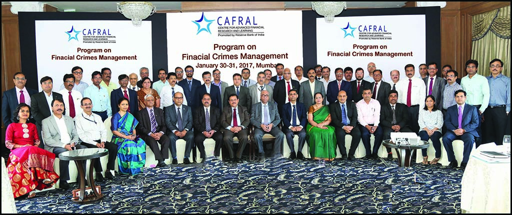 Photos from the CAFRAL Program on Financial Crimes Management