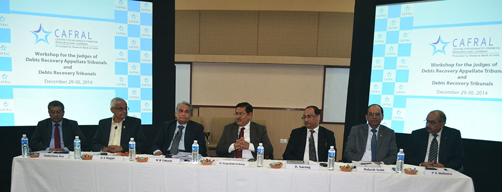 Photos from the Workshop for Judges of Debts Recovery Appellate Tribunals and Debts