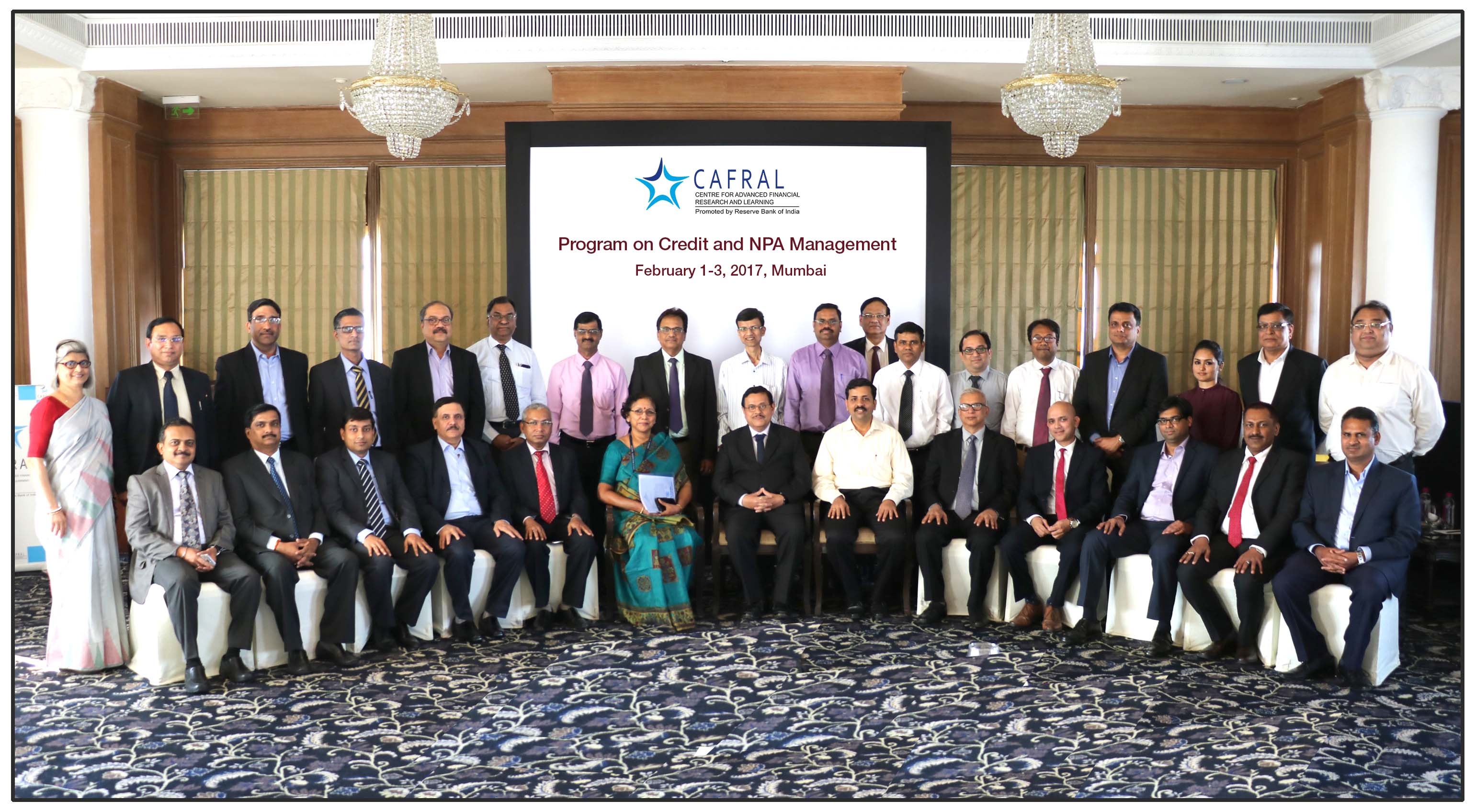 Photos from the CAFRAL Program on Credit and NPA Management 2017